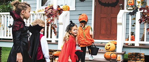 Little kids trick or treating