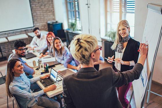 Business colleagues in conference meeting