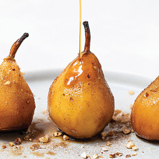 Poached pears